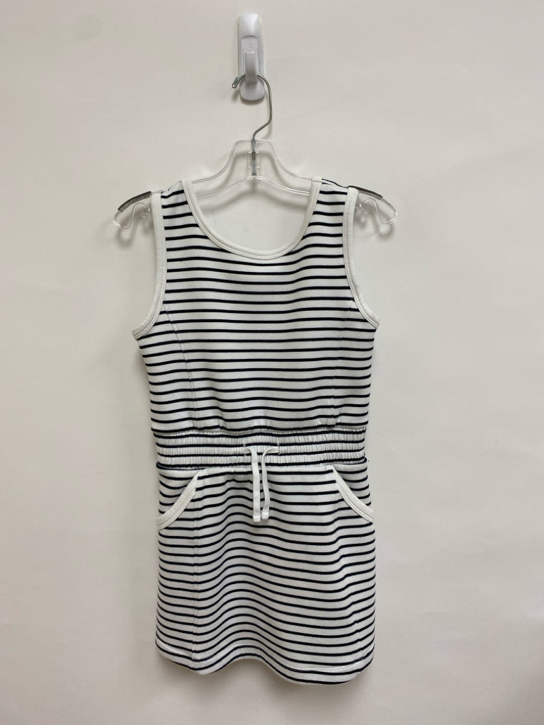 Abercrombie Kids SIZE 9/10 White Black Stripe Sleeveless Girl&