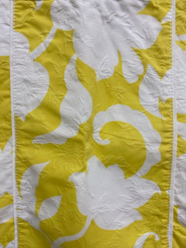 Ann Taylor Size 8 Yellow White Floral Ladies Skirt