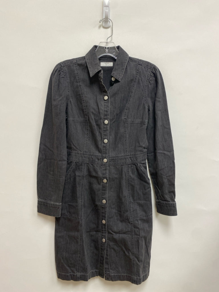 Untuckit Size 0 Charcoal Button Up Denim Ladies Dress