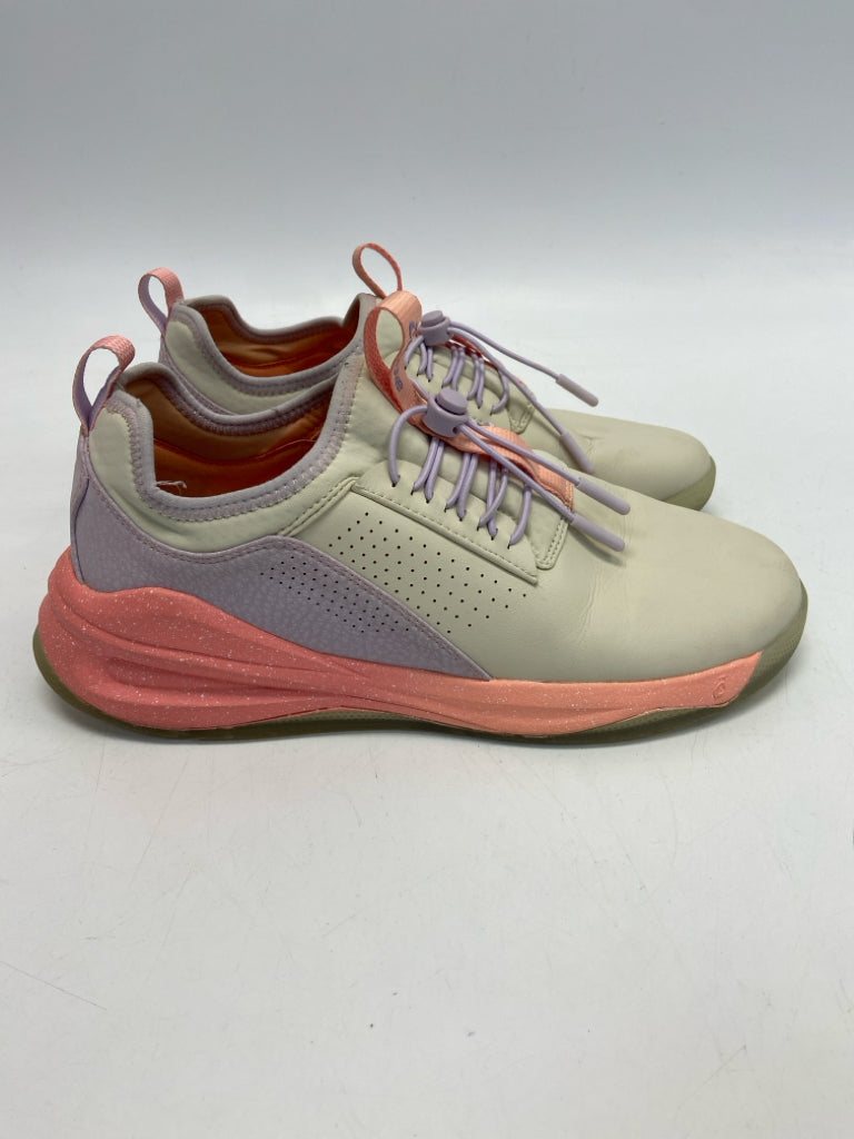 Clove Size 9.5 Cream Coral/Purple Sneakers