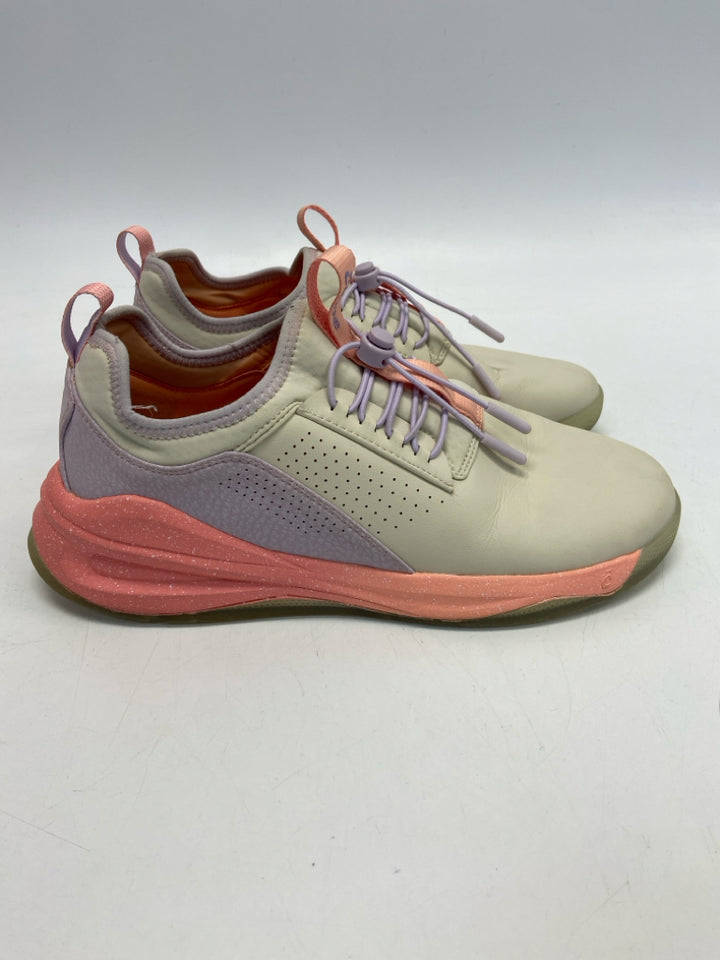 Clove Size 9.5 Cream Coral/Purple Sneakers