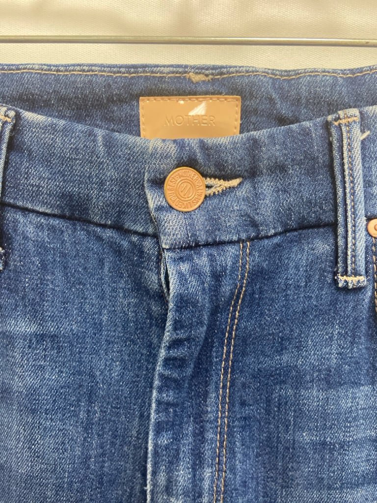 MOTHER Size 28 Faded Denim Distressed Ladies Jeans