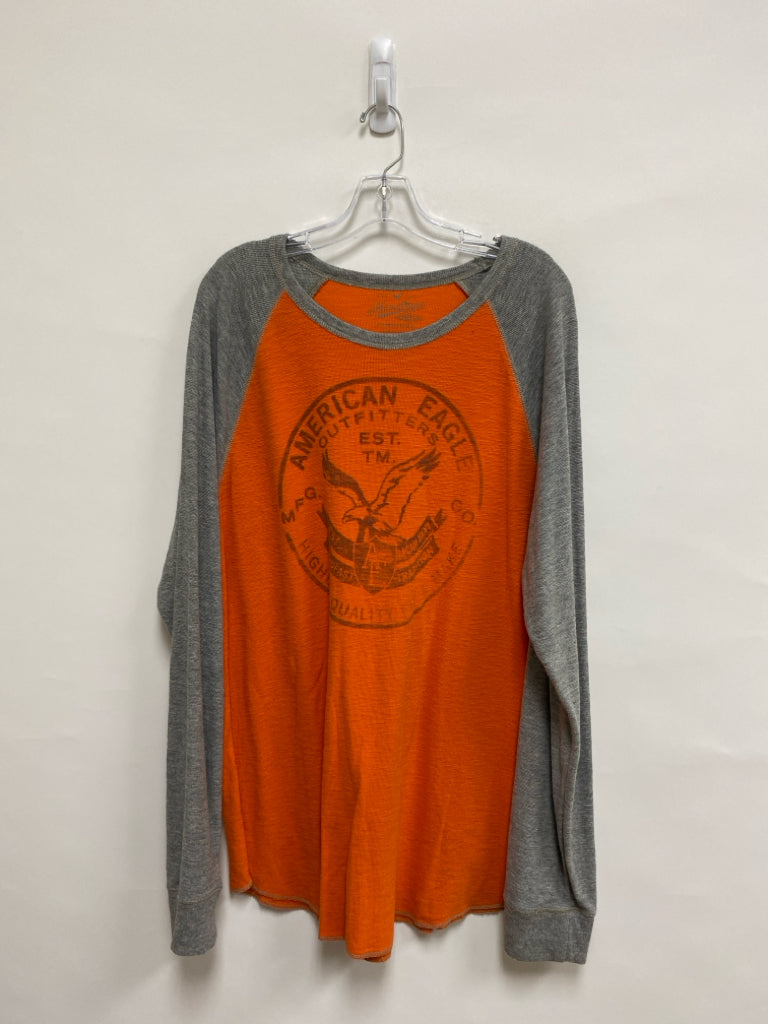 American Eagle Size XXL Gray Orange Men&
