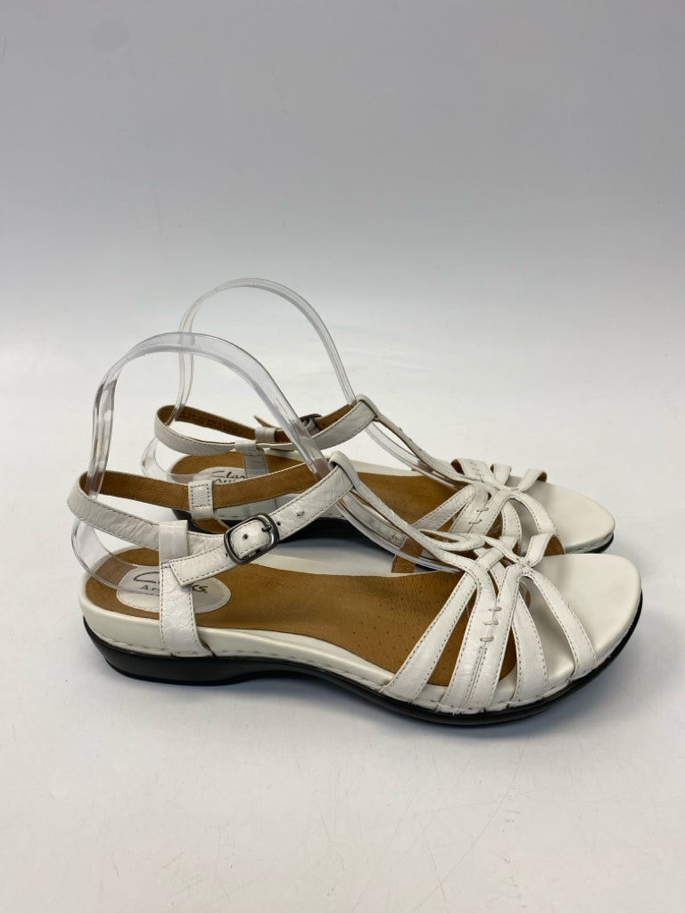 Clarks  Size 9.5 White Sandals