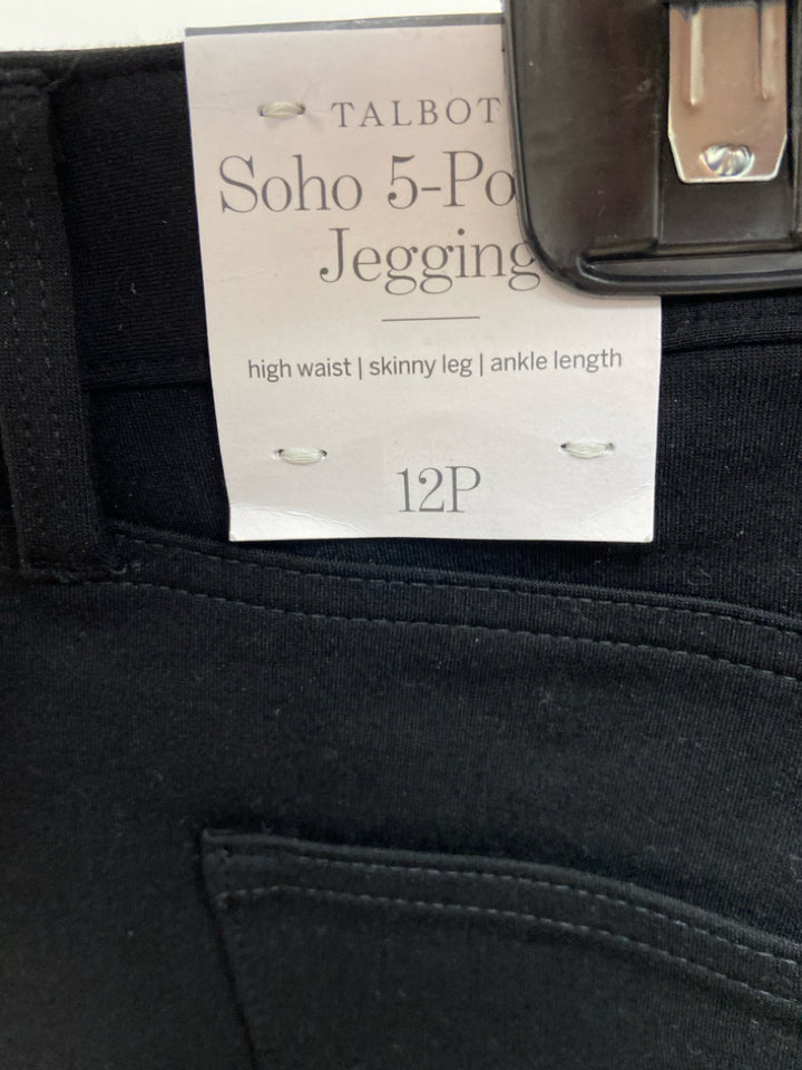 NWT Talbots Size 12P Black Petite Pants