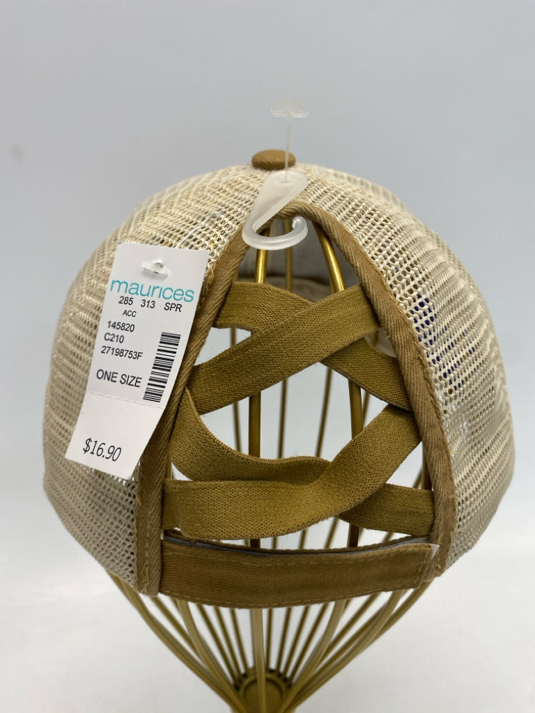 NWT maurices Tan/Cream Baseball Hat