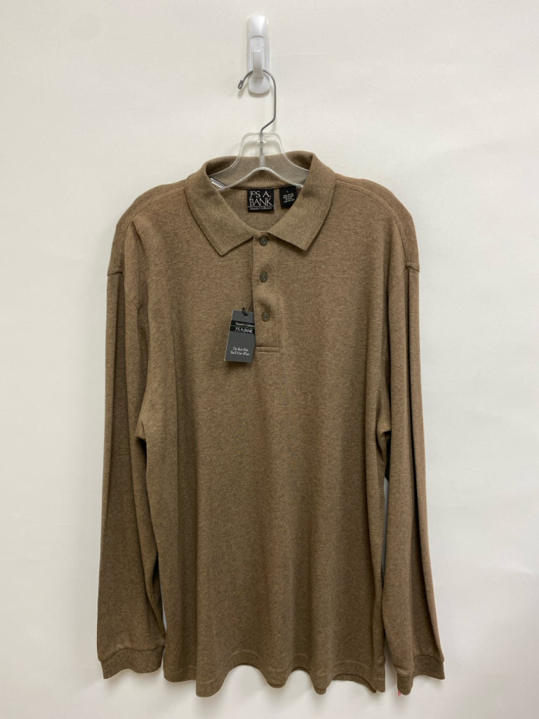 NWT Jos. A Bank Size L Brown Quarter Button Men&