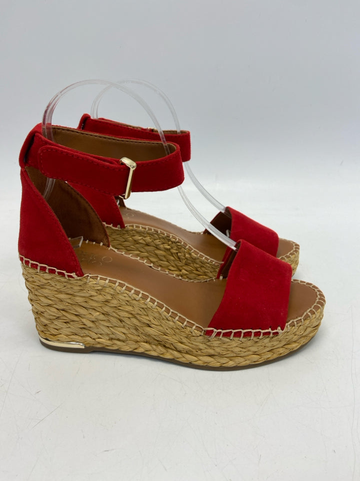 Franco Sarto  Size 7 Red Sandals