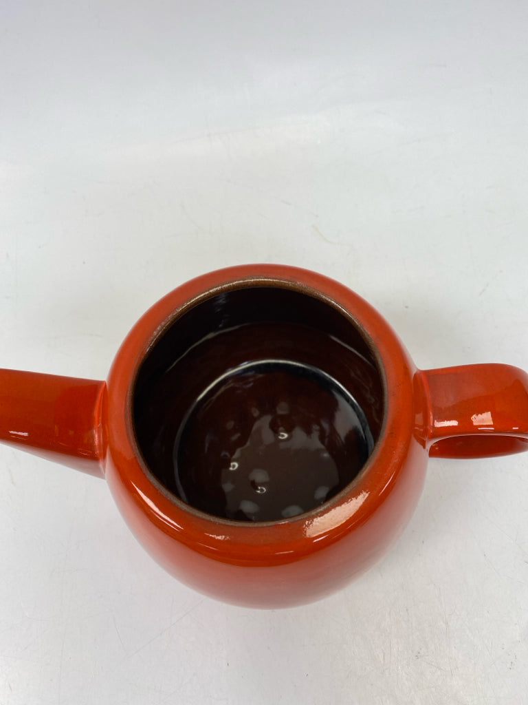 Orange Tea Pot