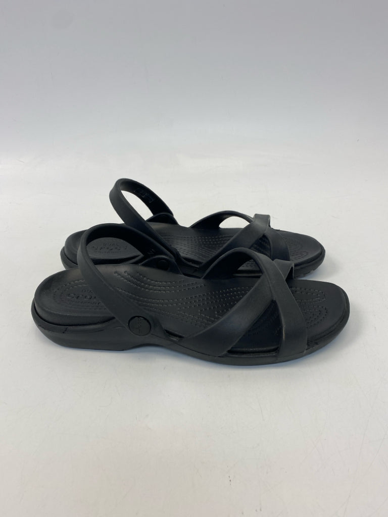 Crocs  Size 9 Black Sandals