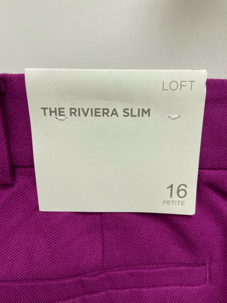 NWT LOFT  SIZE  16P Violet Plus Size Pants