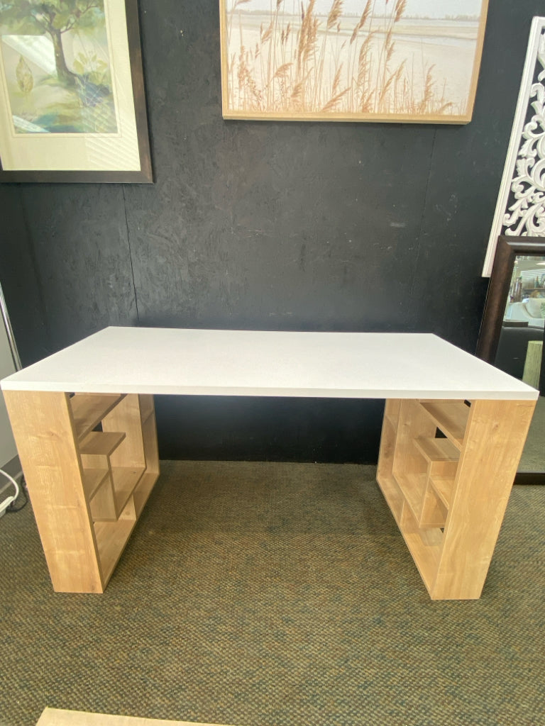 White/Brown Desk