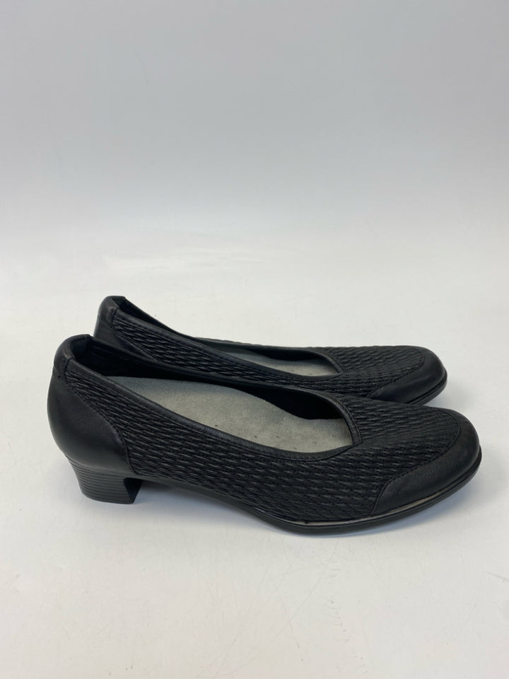 FootSmart Size 9.5 Black Texture Heels