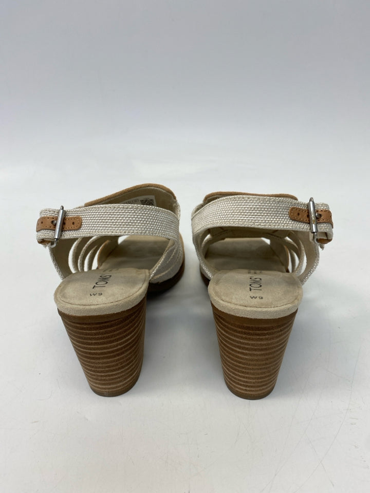 NWOT Toms  Size 9 Tan Sandals