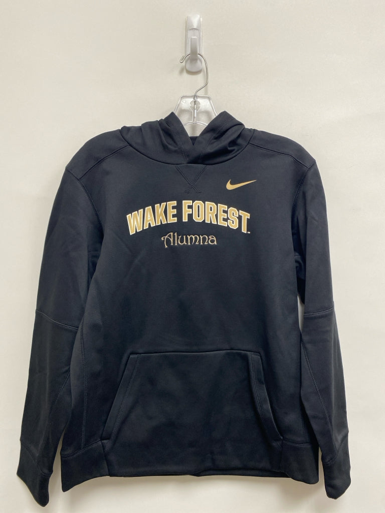 Nike Size XL Black Tan Wake Forest Hooded Athletic Sweatshirt