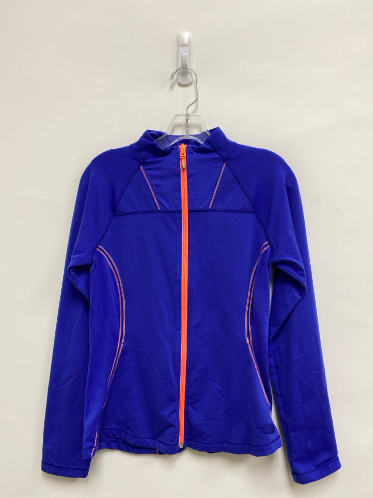 North Face Size M Dark Periwinkle Orange Trimmed Ladies Jacket