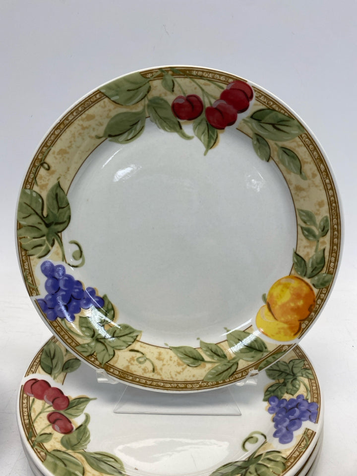 White Tan Fruit Dishes