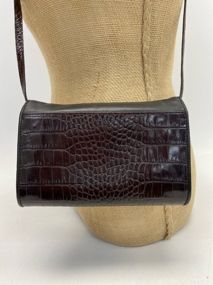 Brighton Black Dark Brown Crossbody