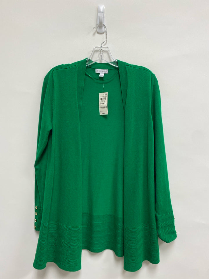 NWT Charter Club Size S Kelly Green Drape Ladies Sweater