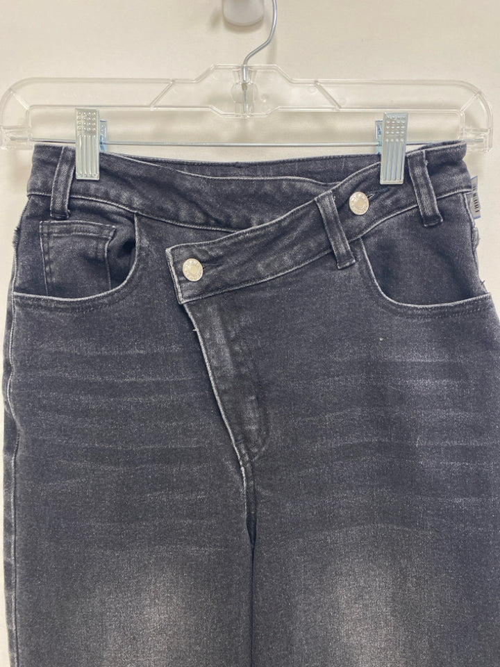 Size XS Faded Black Wide Leg Ladies Jeans