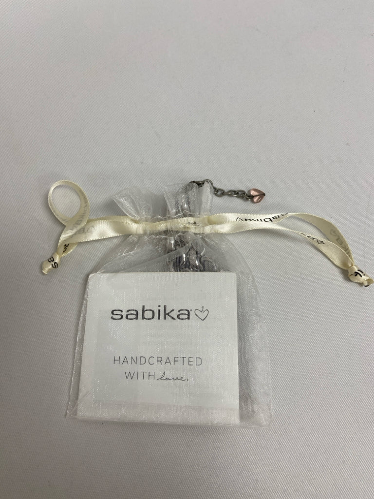 sabika Silver Color Link Bracelet