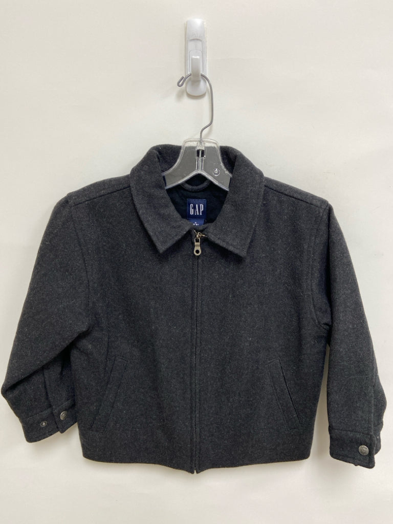 Gap SIZE 5/6 Charcoal Zip Down Wool Blend Girl&