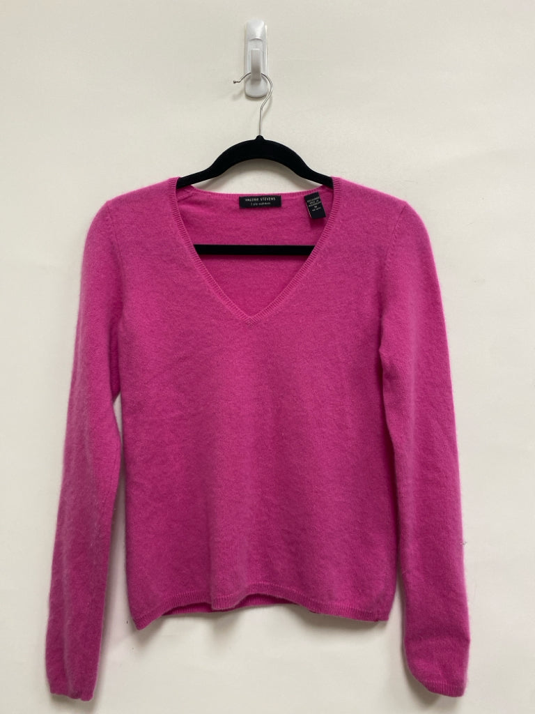 Valerie Stevens Size M Hot Pink Cashmere Ladies Sweater