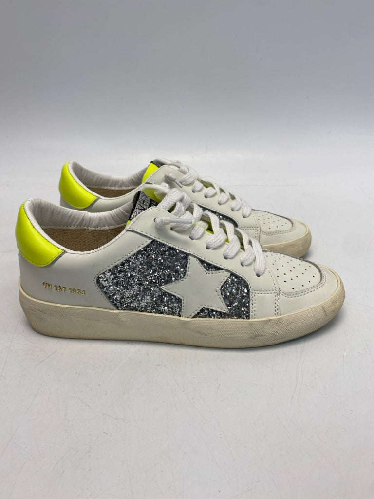 Vintage Havana US Shoe Size 9 White Silver Glitter Sneakers