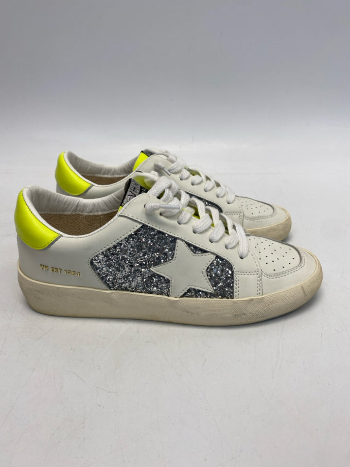 Vintage Havana US Shoe Size 9 White Silver Glitter Sneakers