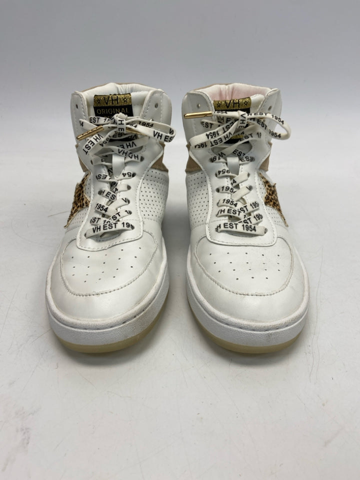 NWOT Vintage Havana US Shoe Size 8 White Tan Lace-up Sneakers