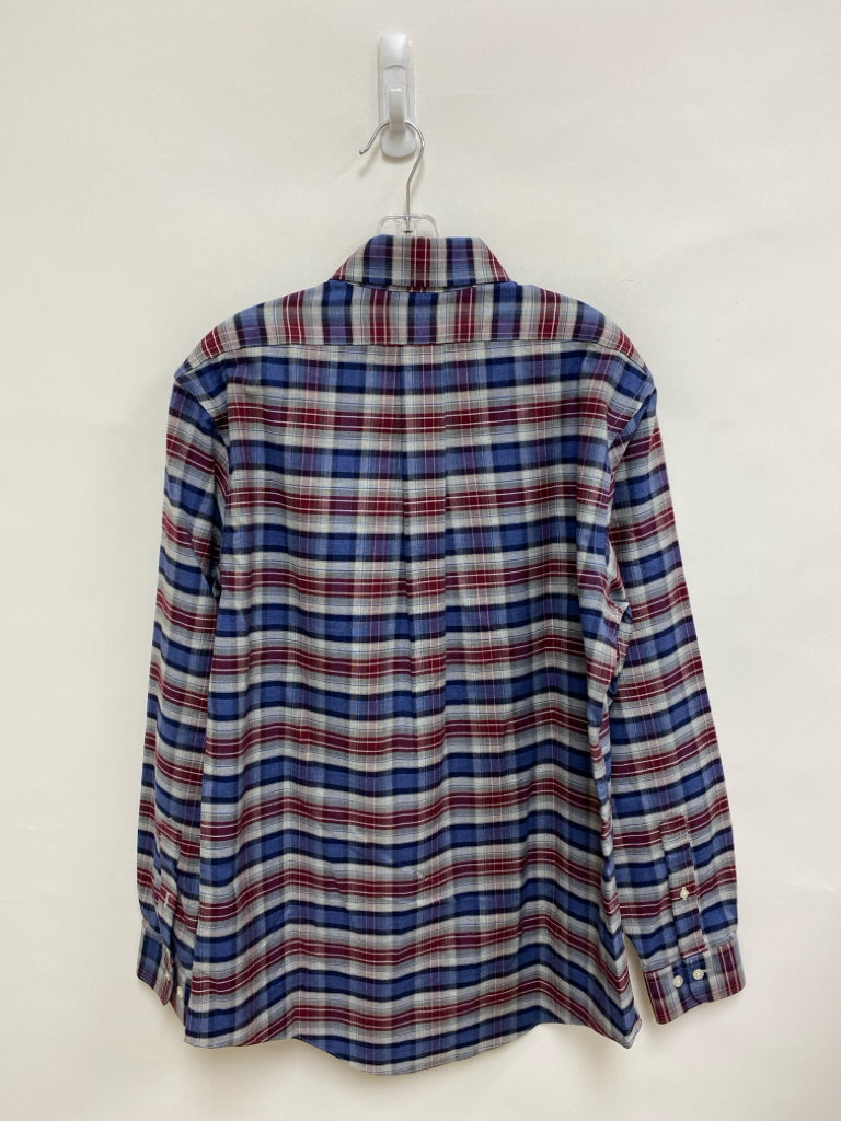 Brooks Brothers Size M Blue Gray/Red Plaid Men&