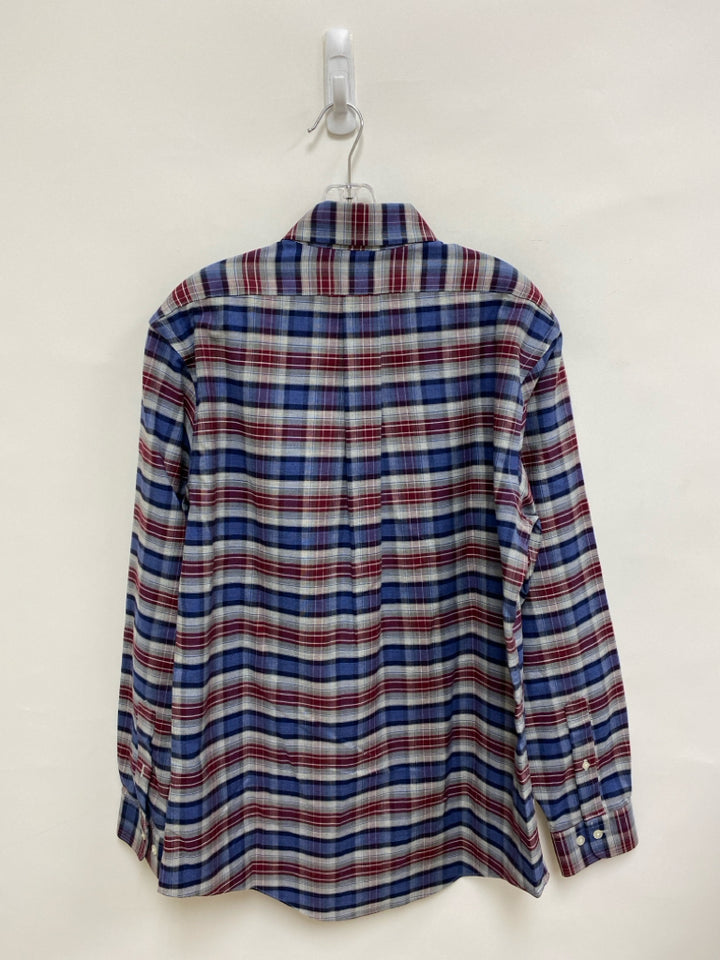 Brooks Brothers Size M Blue Gray/Red Plaid Men&