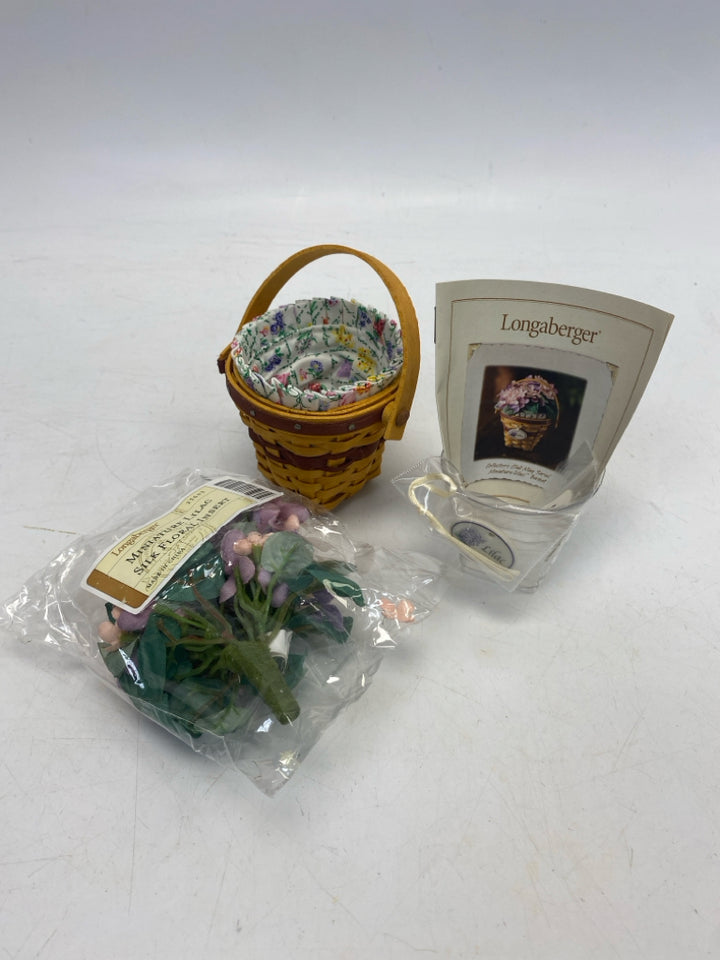 NWOT Longaberger 2008 Collector Club May Series Lilac Basket