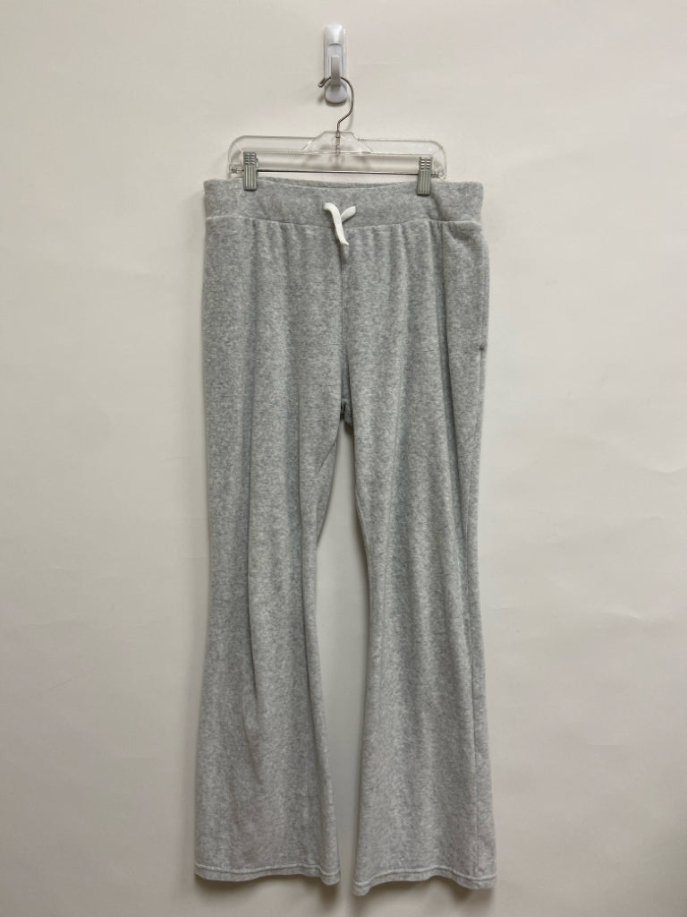 Abercrombie Kids SIZE 17/18 Gray Wide Leg Velour Girl&