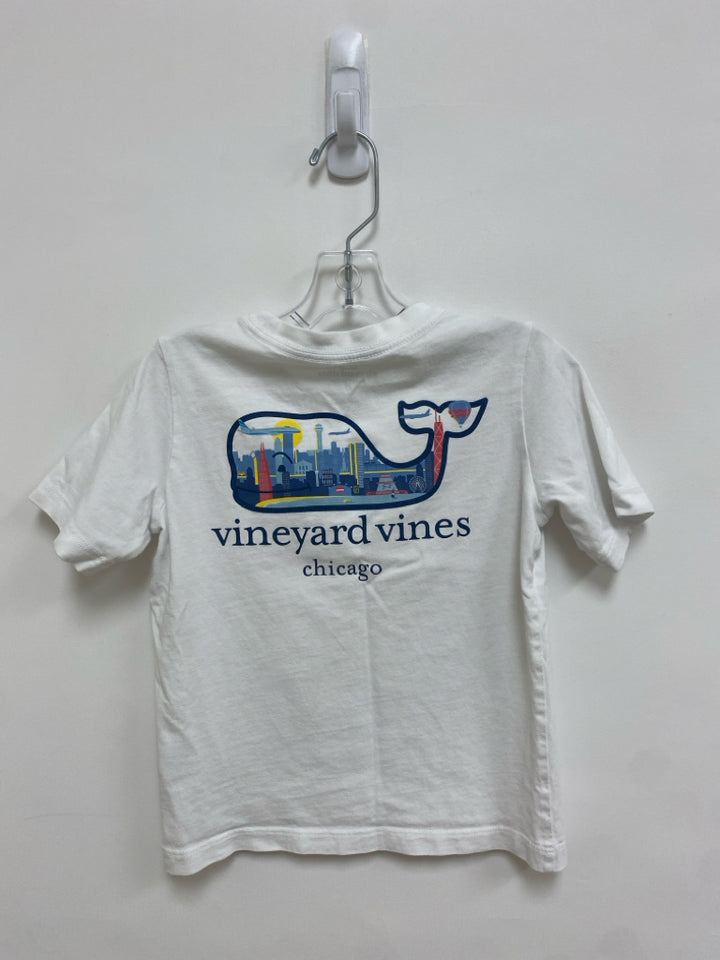 Vineyard Vines SIZE 4T White Blue City Scene Boy&