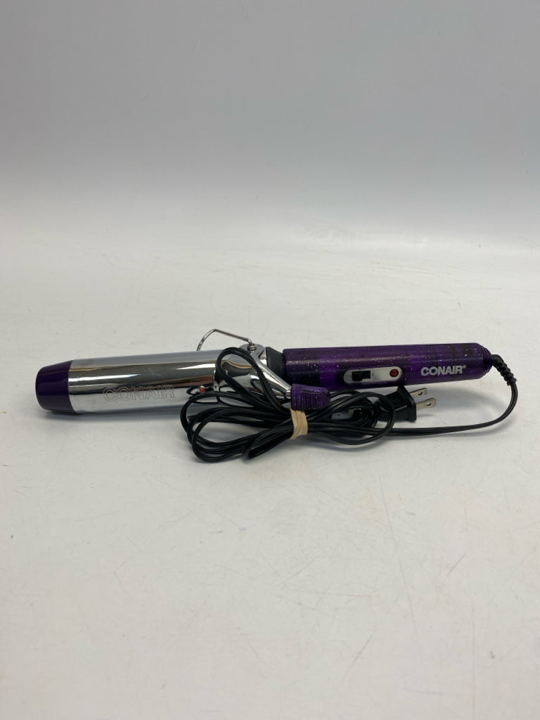 Conair Dark Purple Silver Curling Iron