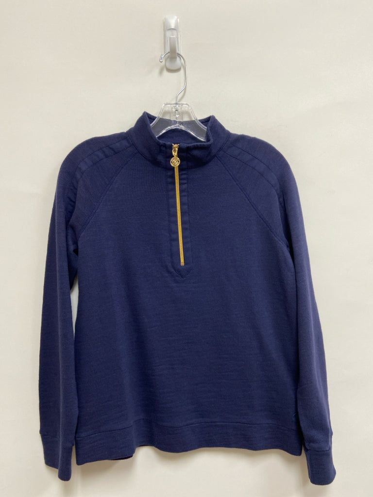 LILLY PULITZER Size XS Navy Quarter Zip Ladies Pullover