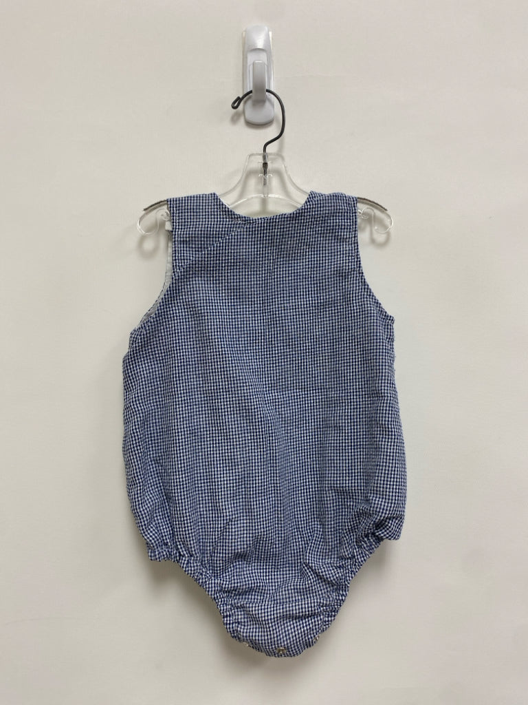 Classic Whimsy SIZE 12M Navy/white Red/Blue Checkered Sleeveless Boy&