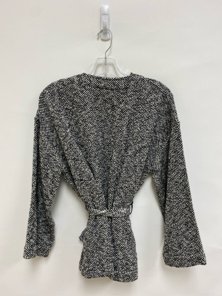 Eileen Fisher Size S Black White Cotton Ladies Jacket