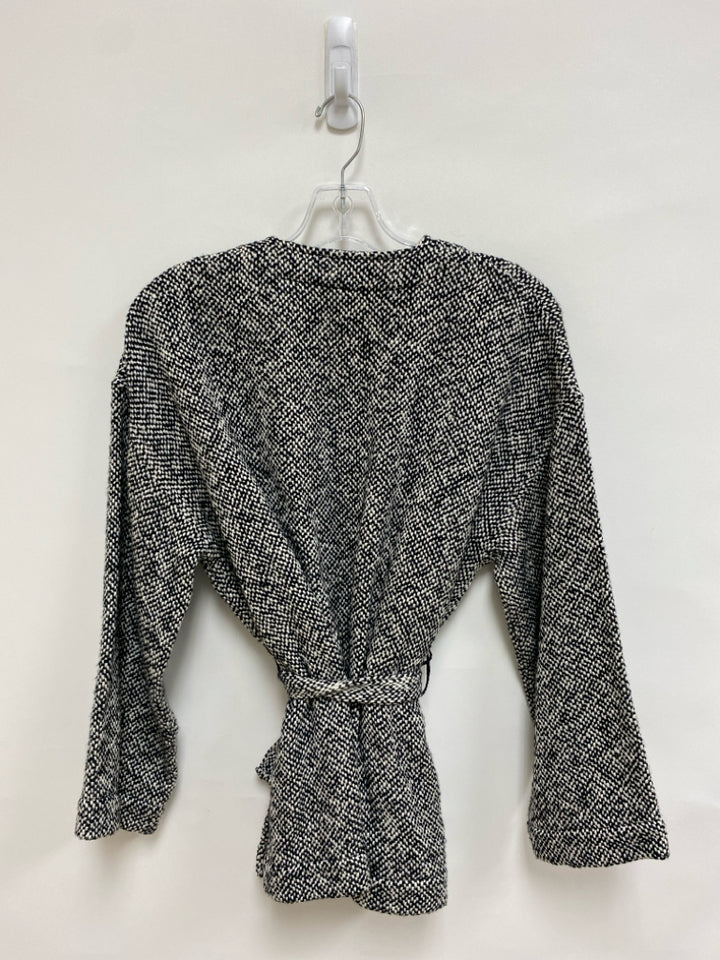 Eileen Fisher Size S Black White Cotton Ladies Jacket