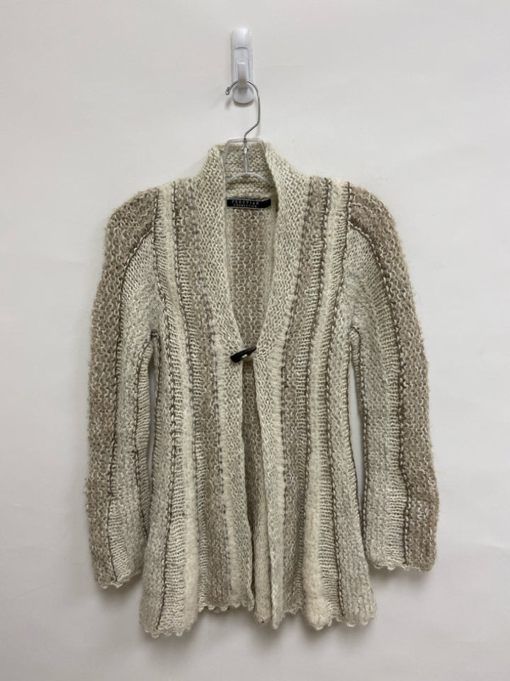 Peruvian Conn. Size XS Beige Tan Alpaca/Wool Blend Ladies Sweater