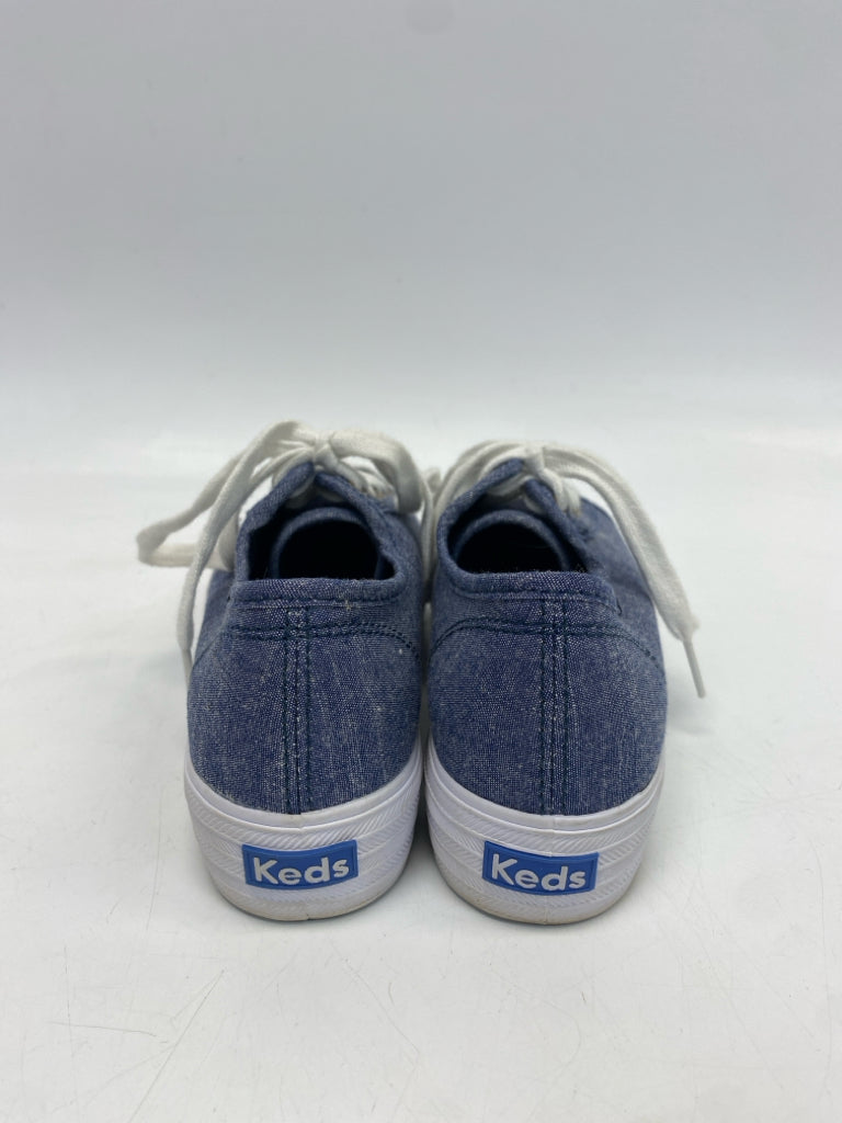 Keds  Size 5 Denim White Lace-up Sneakers