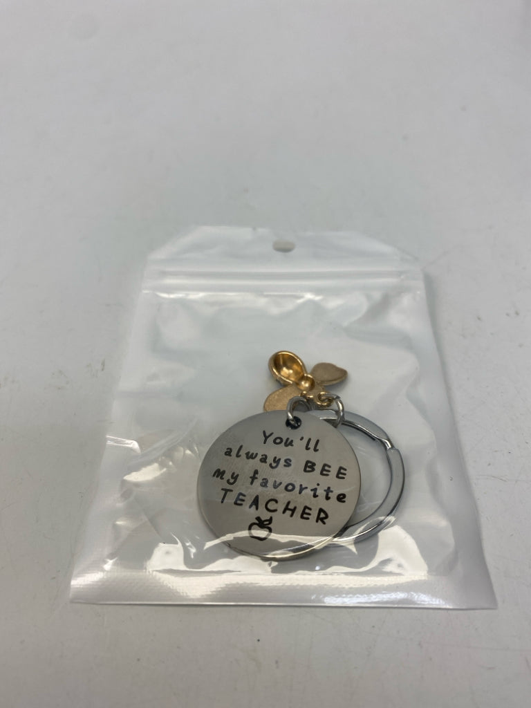 NEW/PKG Teacher Bee Keychain