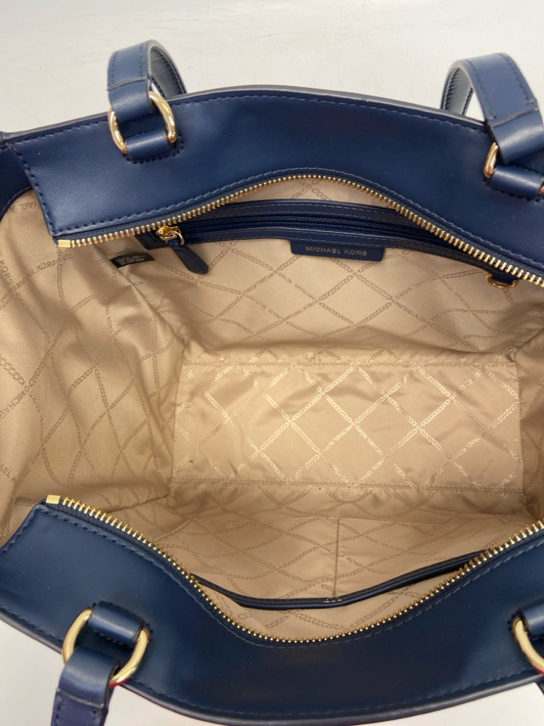 NWOT Michael Kors Navy Leather Handbag
