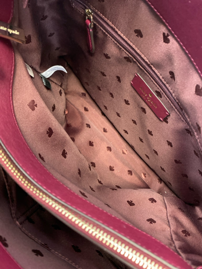 Kate Spade Burgundy Quilted Handbag
