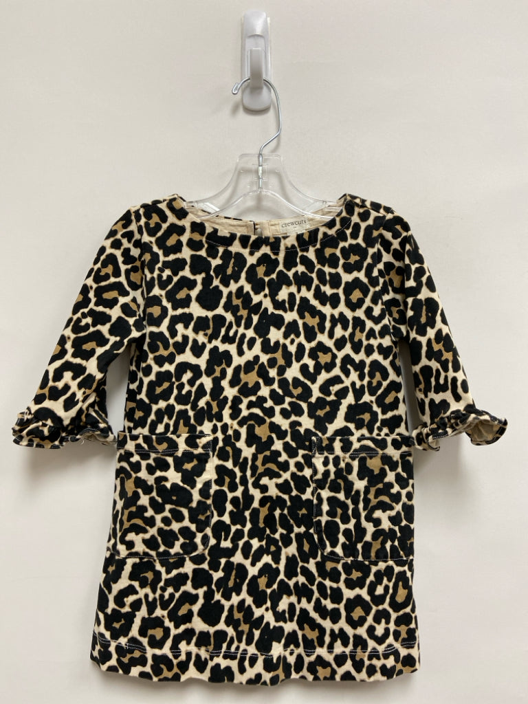 Crew Cuts SIZE 3 Black Tan Animal Print Girl&