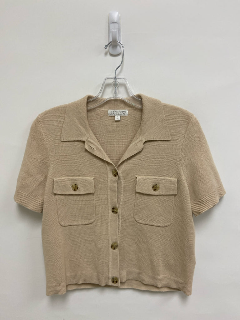 J Crew Size S Beige Button Up Ladies Sweater