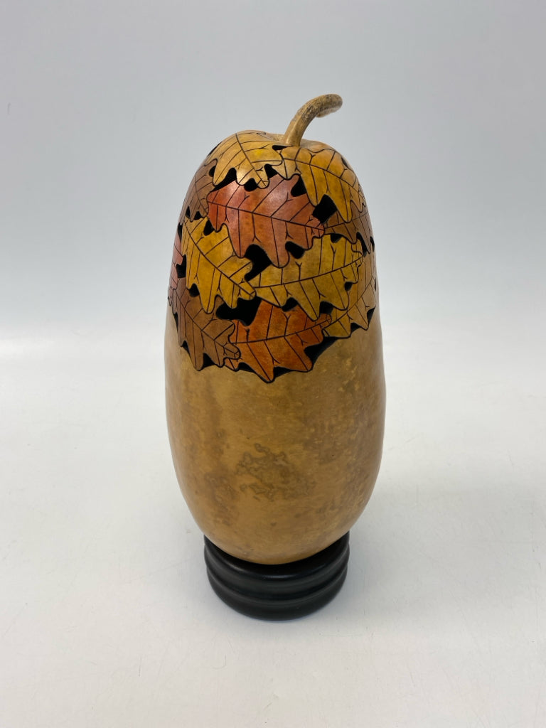 Gold Orange Leaves Candleholder(s)