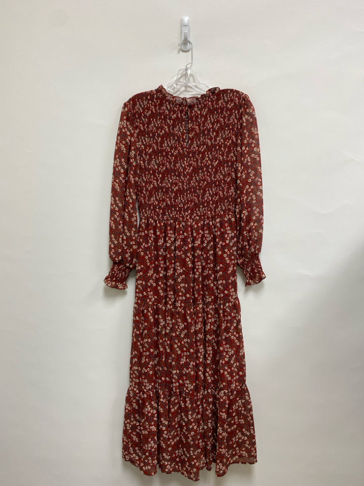 NWT Size 10 Red Pink/Navy Flowers Ladies Dress
