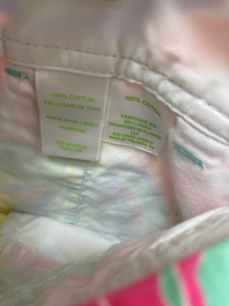 LILLY PULITZER Size 10 Pink Green Leaves Ladies Shorts